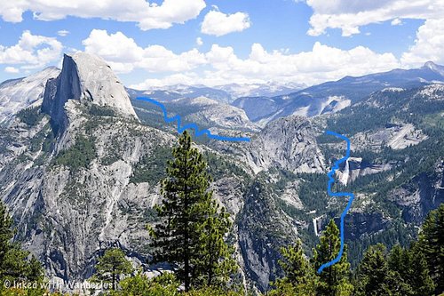 Half dome cheap hike route